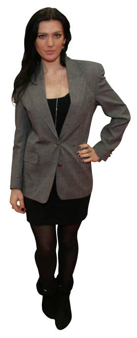 women's gray blazers under fifty bucks